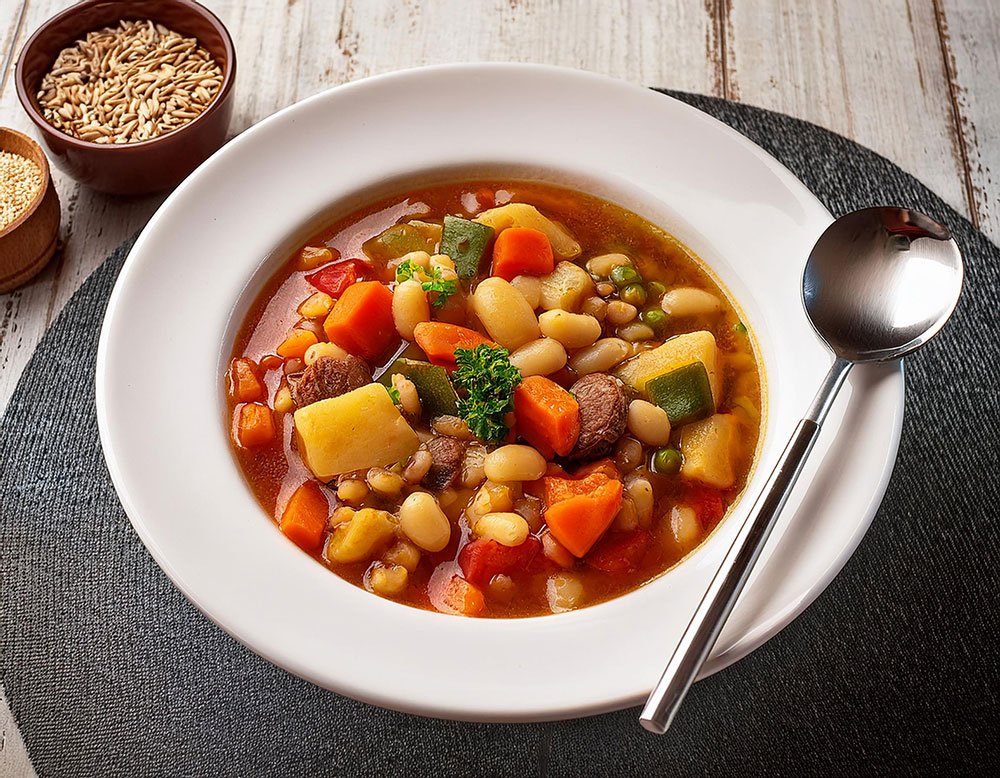 Nutrient-rich, hearty, and comforting. Promote bone health, skin elasticity, heart health, and a strengthened immune system with the antioxidants, vitamins, and anti-inflammatory ingredients packed in this soup.