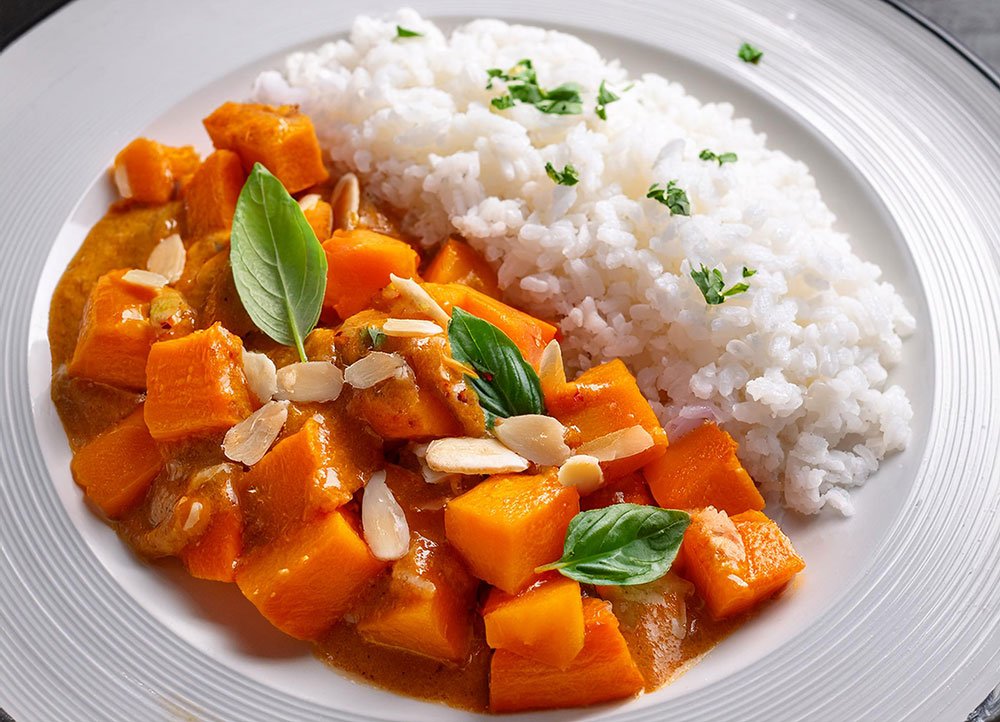 Rich and creamy, this curry is the perfect thing to cook up for you next cozy night in.